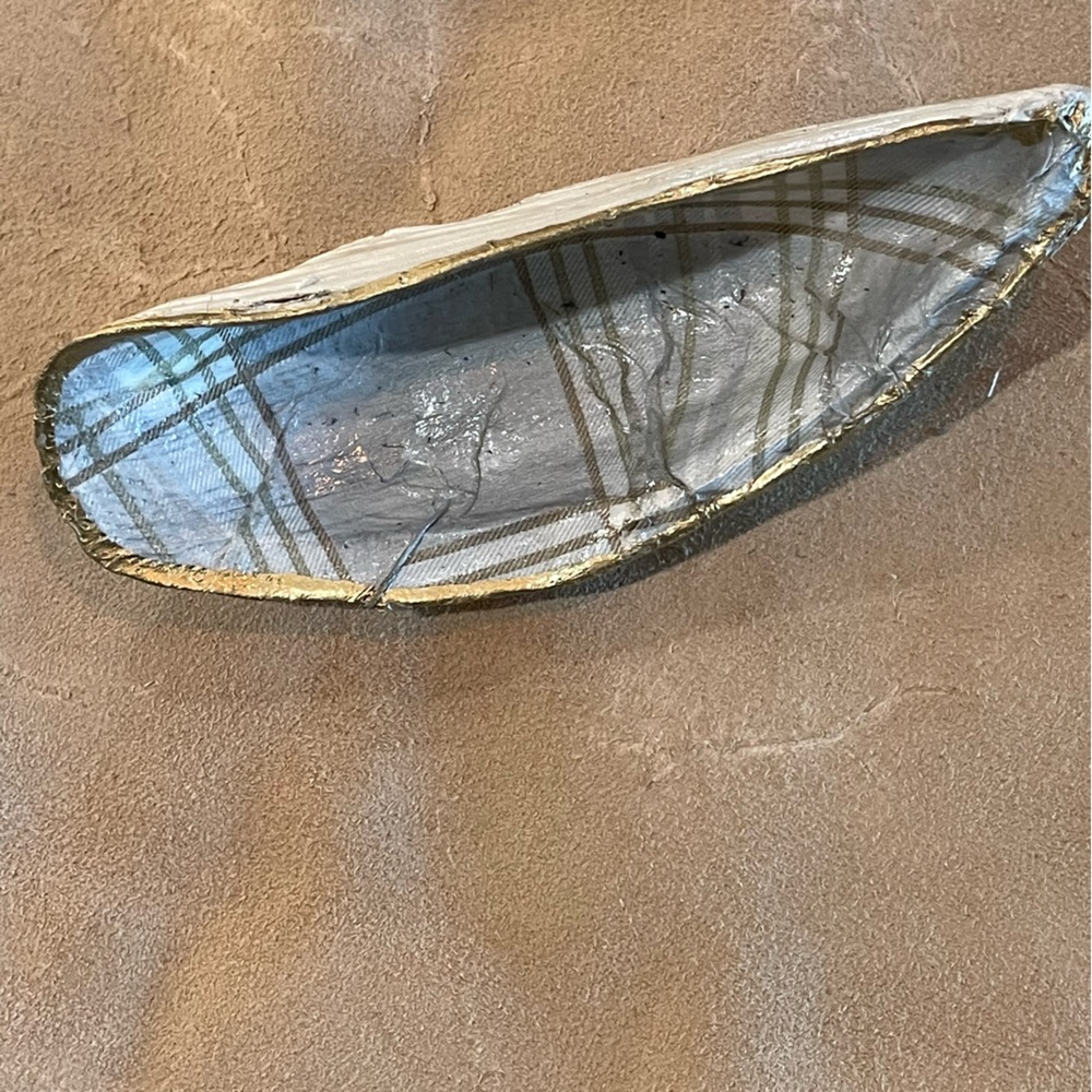 Gold and Silver Decorative Tray